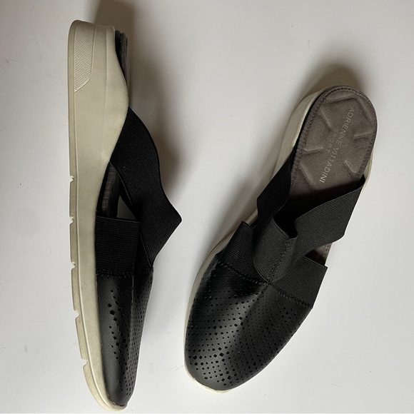 Adrienne Vittadini Black Slip On Mules Kyle Shoes - Picture 10 of 12